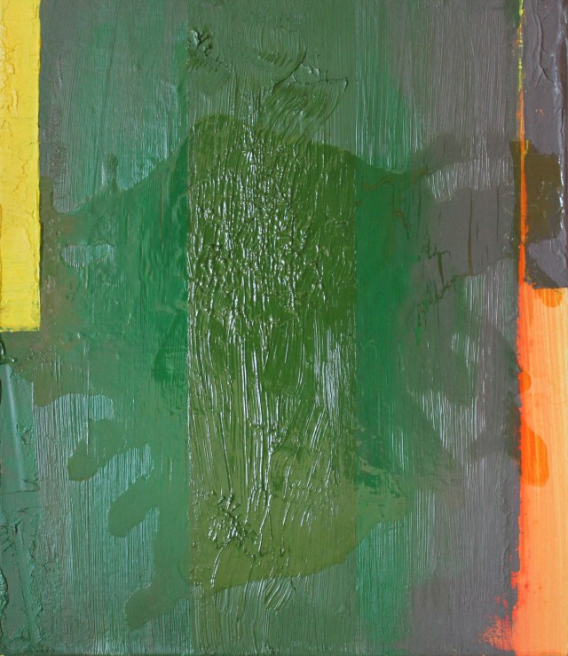 © Wilhelm Roseneder. Deir ez Zor, 2002. Öl auf Leinen, Karton/Oil on canvas, cardboard, 24,8x28,5 cm