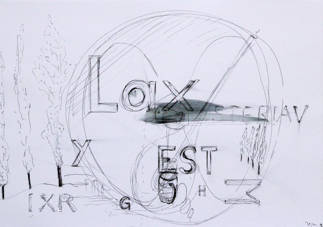 © Wilhelm Roseneder. Series: Notizen/Notes, 2012. Bleistift, Allstift, Kugelschreiber, Filzstift/Pencil, all pen, ball pen, felt pen, 42x30 cm