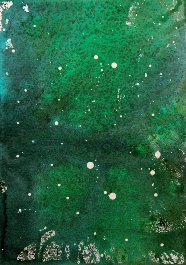 © Wilhelm Roseneder. Sternenbild/Constellation Nr. 4160710, 2010. Aquarell, chinesische Reibetusche auf Papier/Watercolour, Chinese ink on paper, 34x23,9 cm 