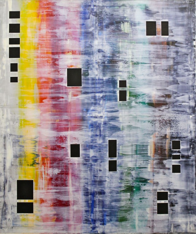 © Wilhelm Roseneder. Schleier/Veil 1993. Öl auf Aluminium/Oil on aluminium, 1.31x1.11 cm